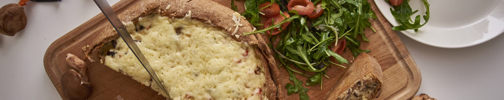 Quiche shiitake seentega