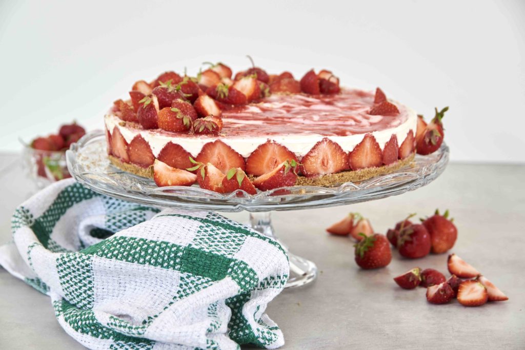 Mascarpone tort maasikatega
