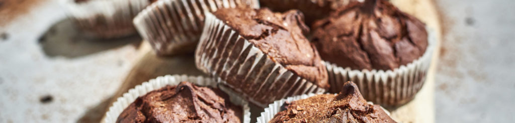 Mõnusalt šokolaadised bataadimuffinid