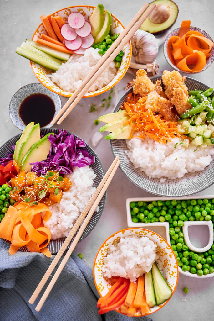 Poké bowl ehk riisikausid